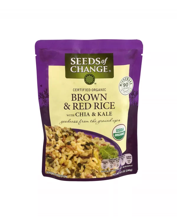 Brown & Red Rice with Chia & Kale, 8.5 oz, 6 Count