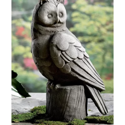 KINDWER 18″ Large Owl Garden Statue