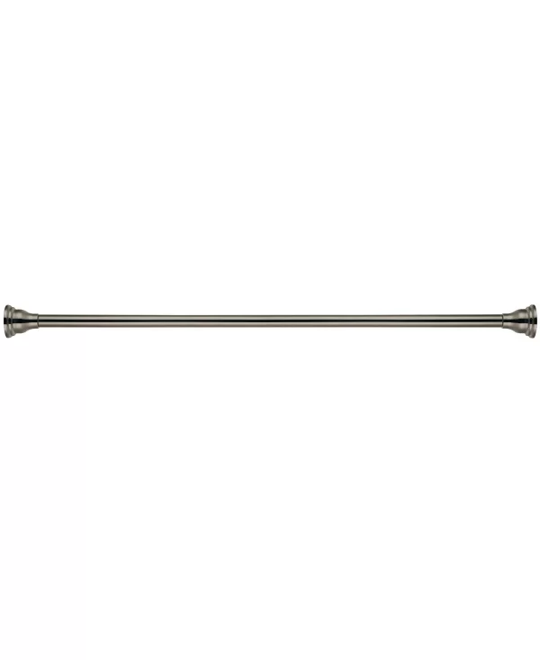 72-inch Tension Shower Rod with Decorative Flange
